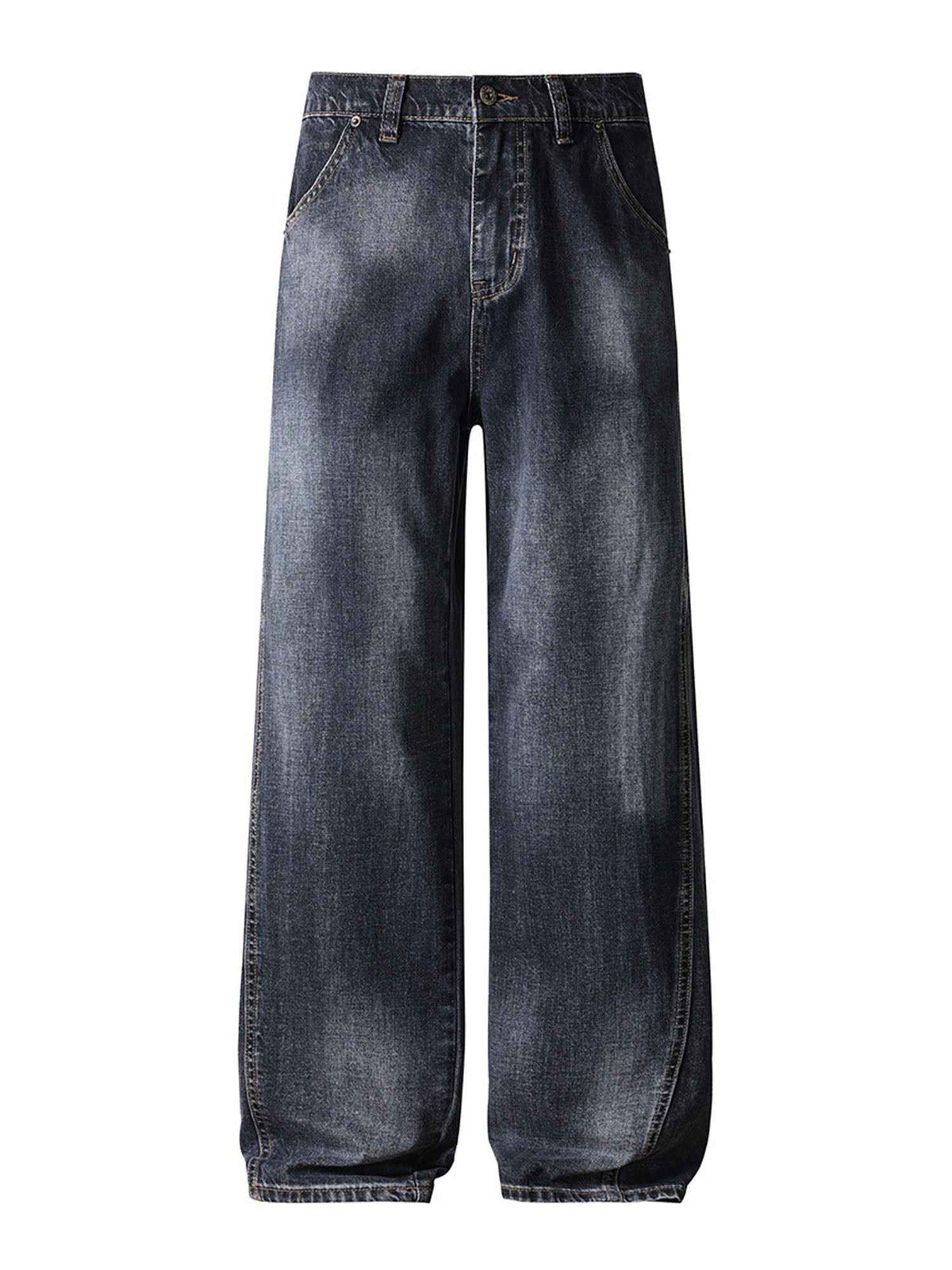 BLACK WASH BAGGY DENIM