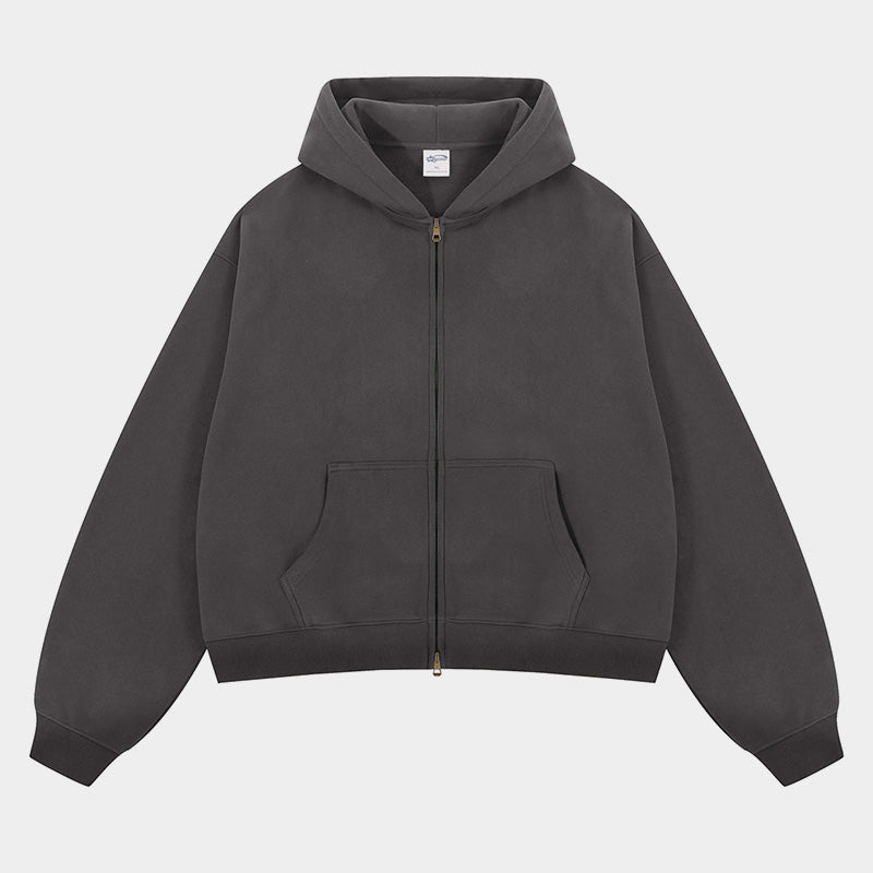 Boxy | Zip-Up Hoodie - OMYGOODS