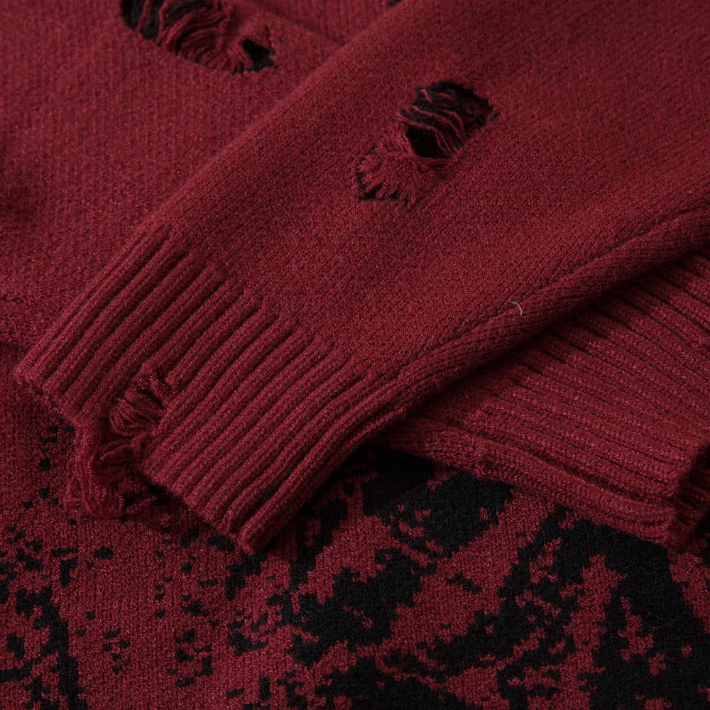 Brave | Distressed Knit Jumper - OMYGOODS