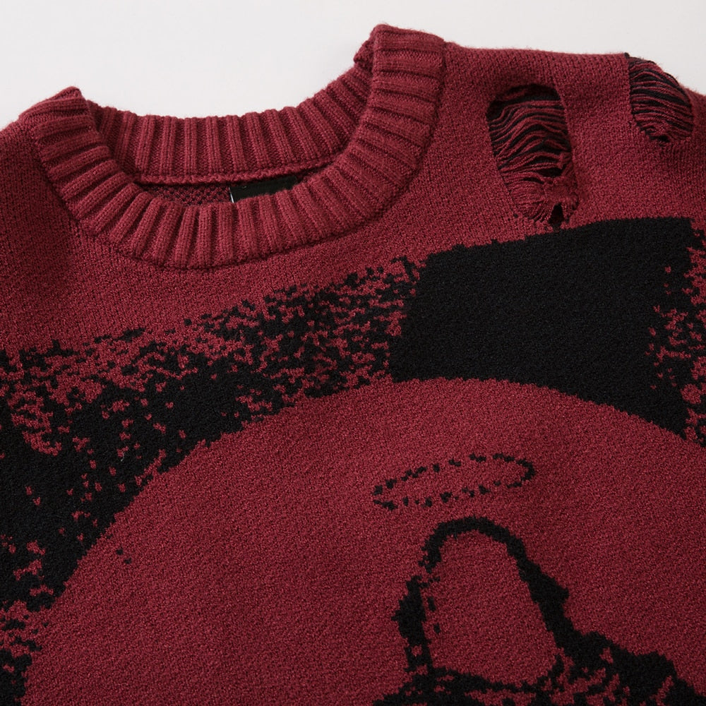 Brave | Distressed Knit Jumper - OMYGOODS