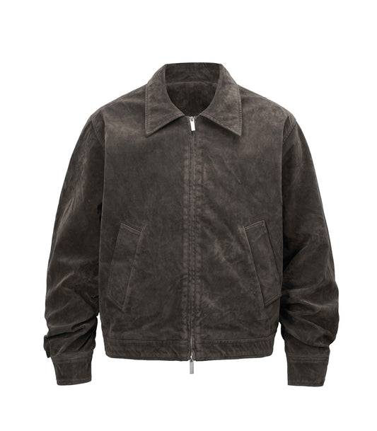 BROWN SUEDE WORK JACKET