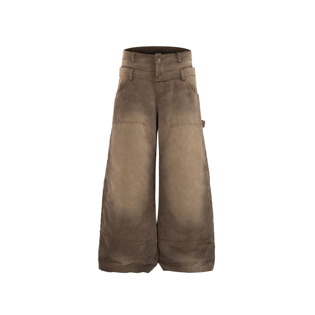 The Dual Band Sun Fade Baggy Jeans