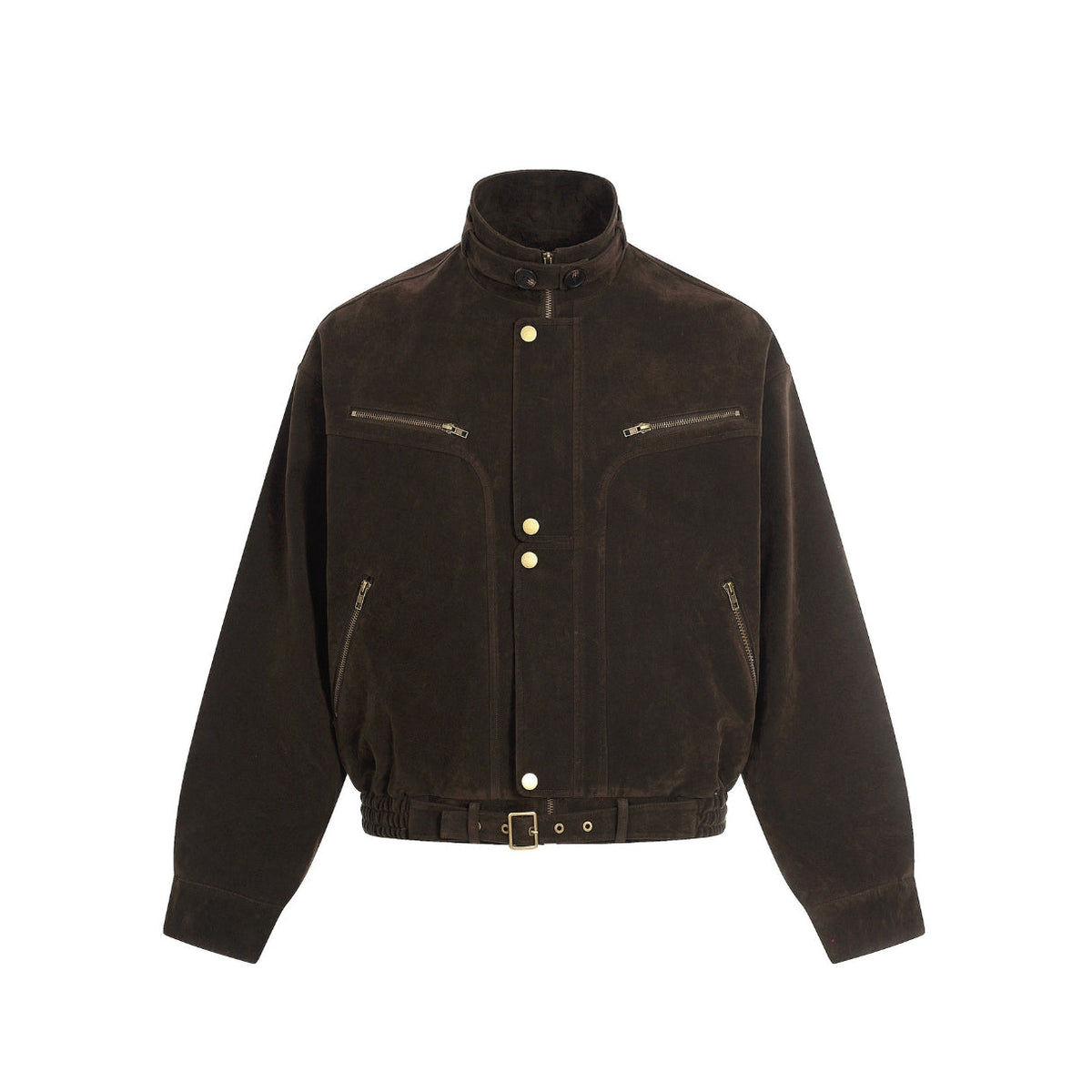 Outlaw Buckle Leather Jacket