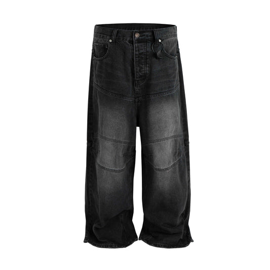 NOIR BAGGY BIKER DENIM