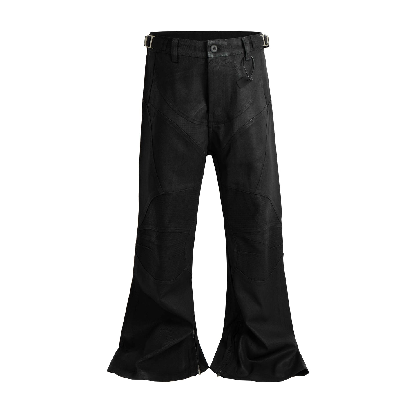 WAXED FLARE BIKER DENIM