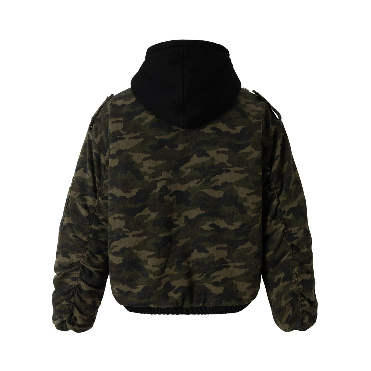 Camo Distressed | Metal Button Coat - OMYGOODS
