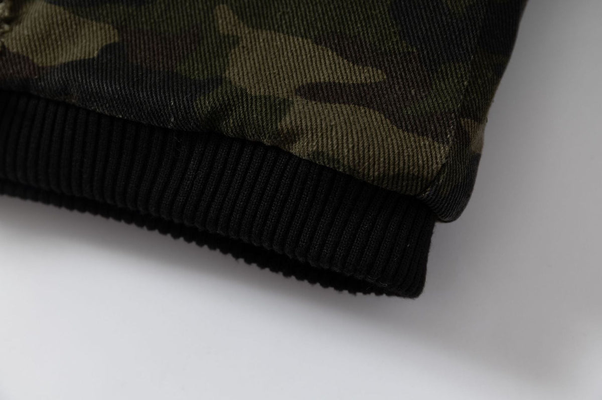 Camo Distressed | Metal Button Coat - OMYGOODS