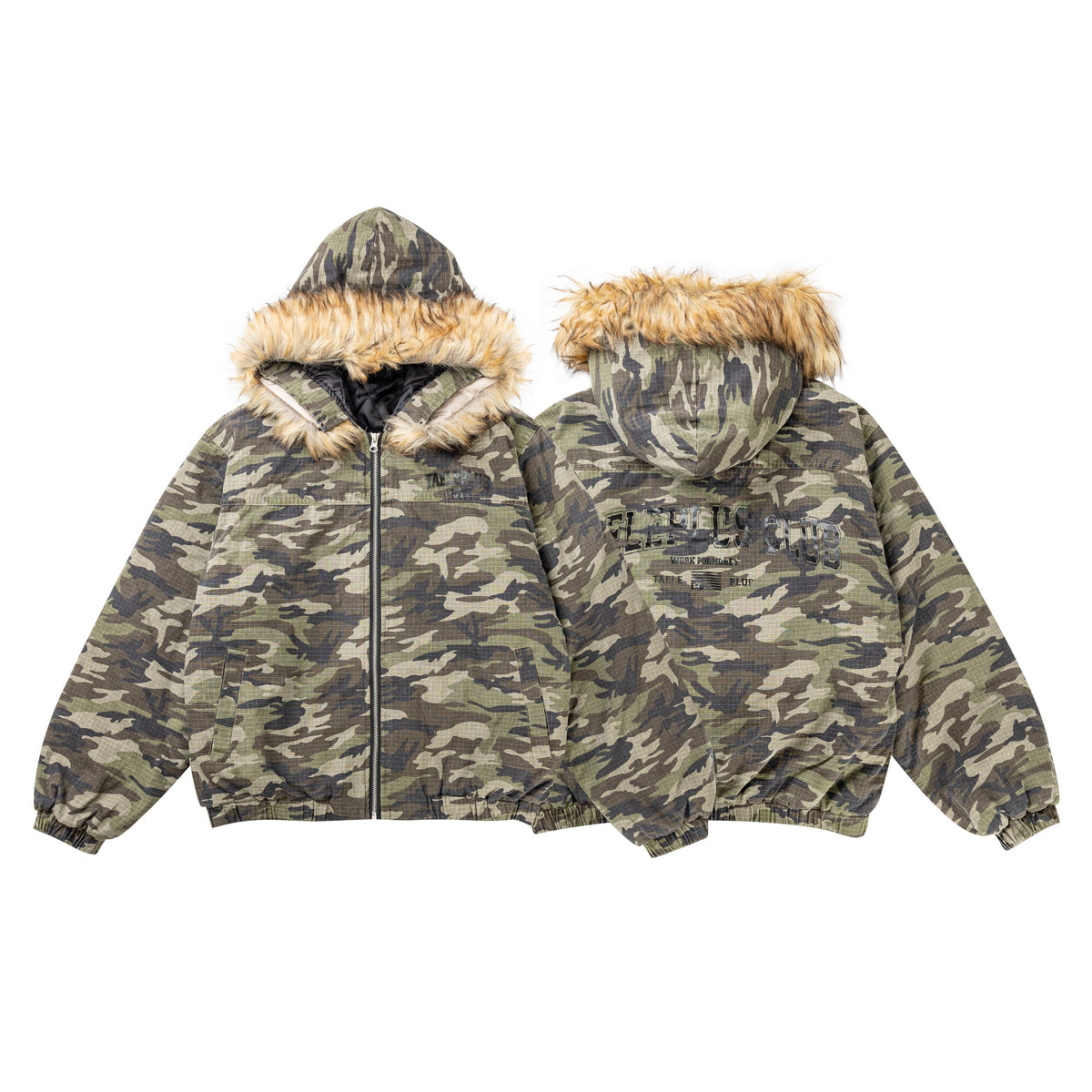 Camo Fur | Hooded Jacket - OMYGOODS