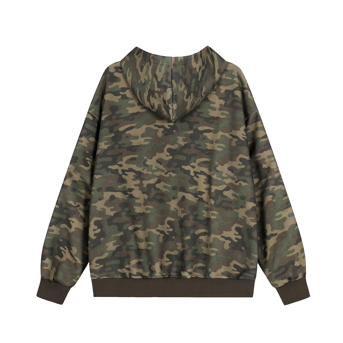 Camo Varsity Patch | Zip Up Hoodie - OMYGOODS