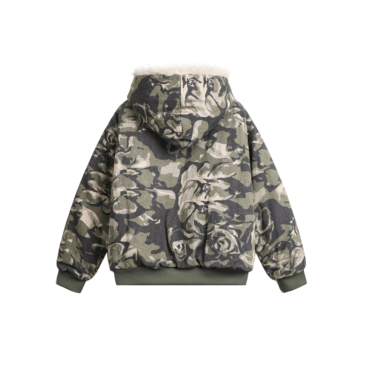 Camouflage Fur | Hooded Jacket - OMYGOODS