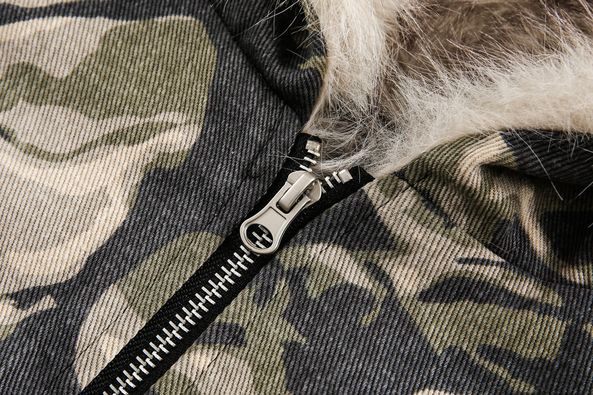 Camouflage Fur | Hooded Jacket - OMYGOODS