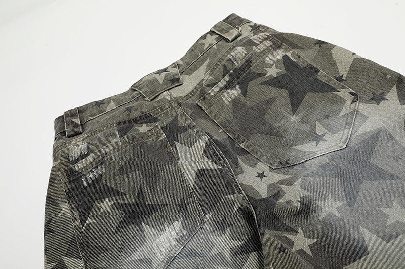 Camouflage | Machete RO Star Wide-Leg Jeans - OMYGOODS