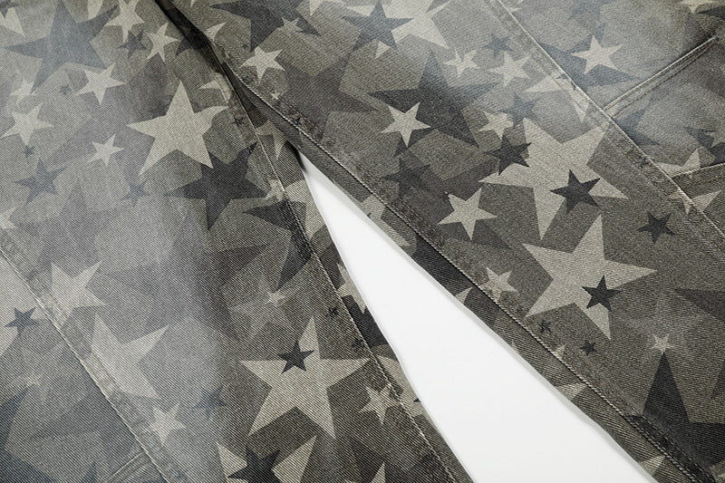 Camouflage | Machete RO Star Wide-Leg Jeans - OMYGOODS