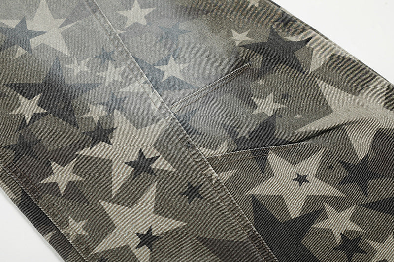 Camouflage | Machete RO Star Wide-Leg Jeans - OMYGOODS
