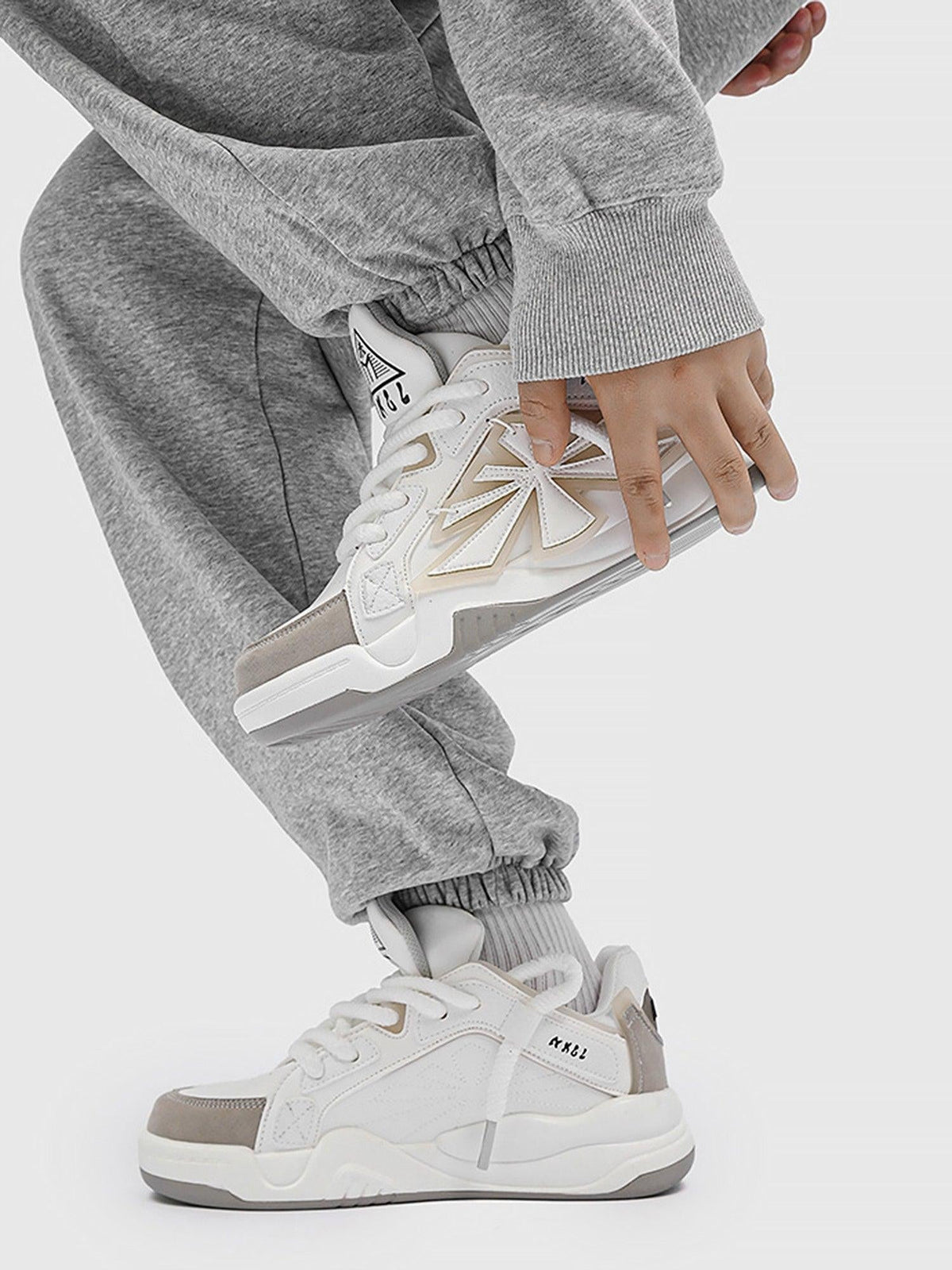 Omygoods Casual Preppy Sneakers