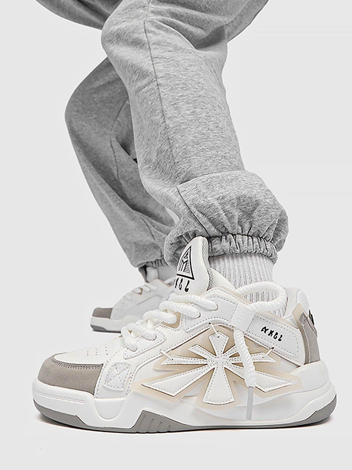Omygoods Casual Preppy Sneakers