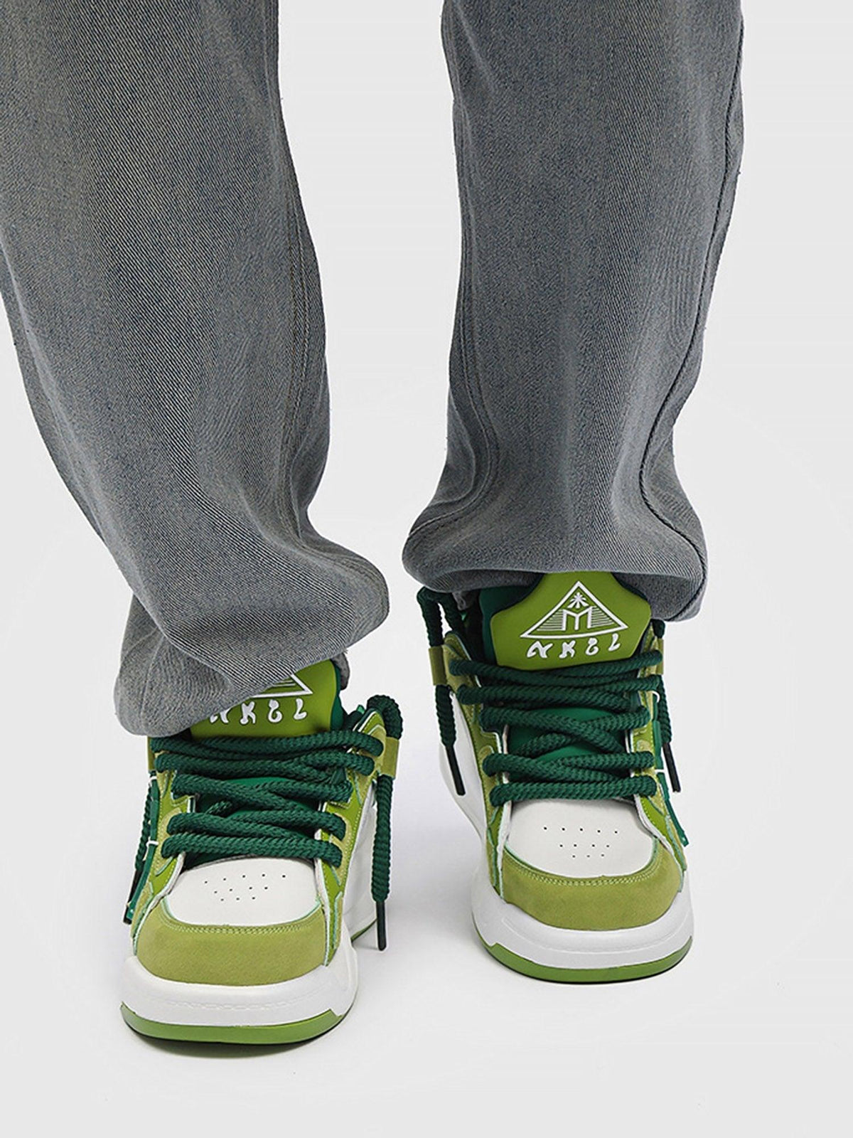 Omygoods Casual Preppy Sneakers
