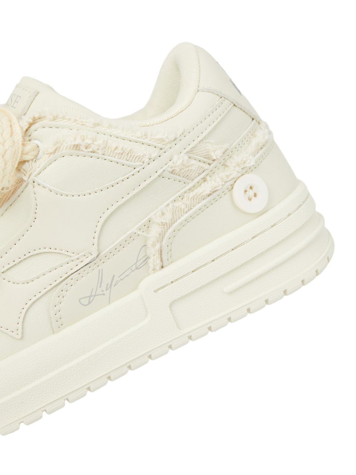 Omygoods Casual White Board Shoes