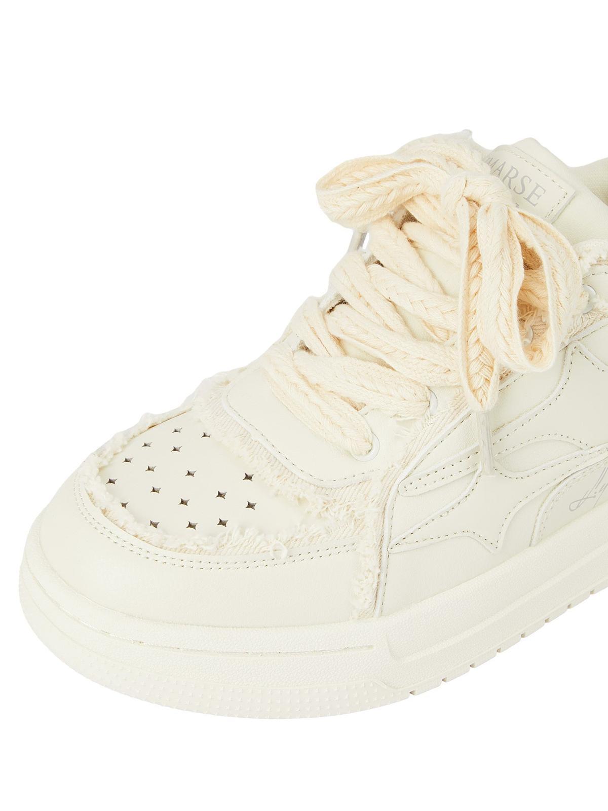 Omygoods Casual White Board Shoes