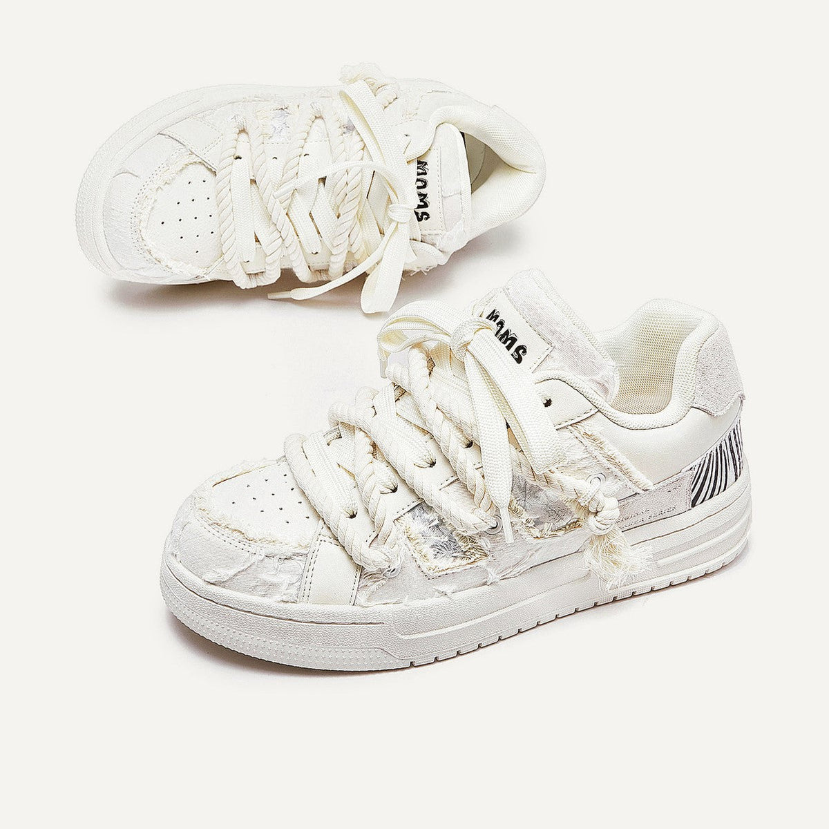 Cloud | White Streetwear Sneakers - OMYGOODS