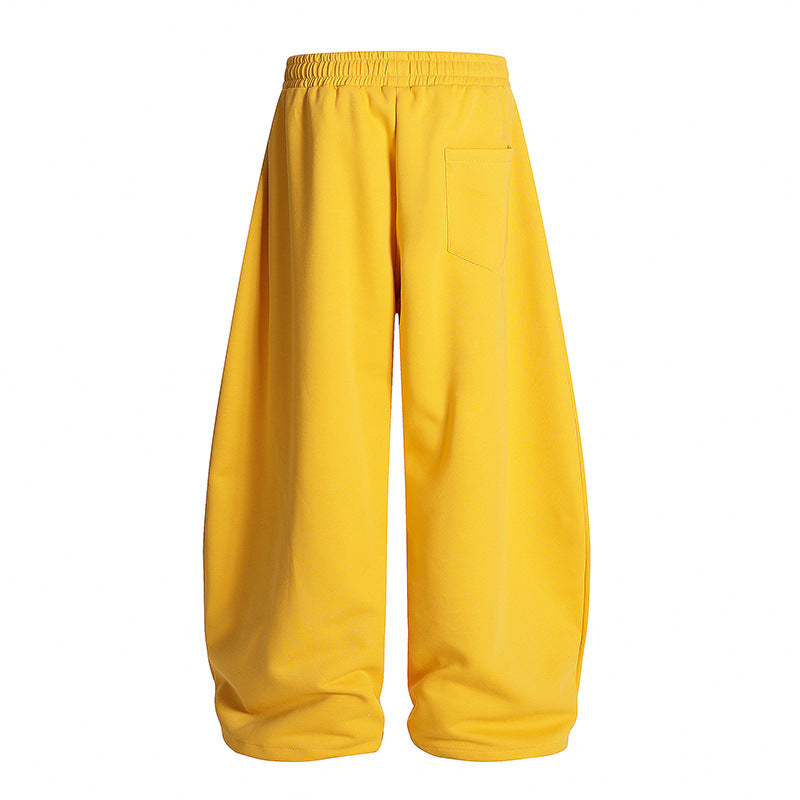 Vintage Side Stripe Pants | Wide Leg Fleece Streetwear Trousers