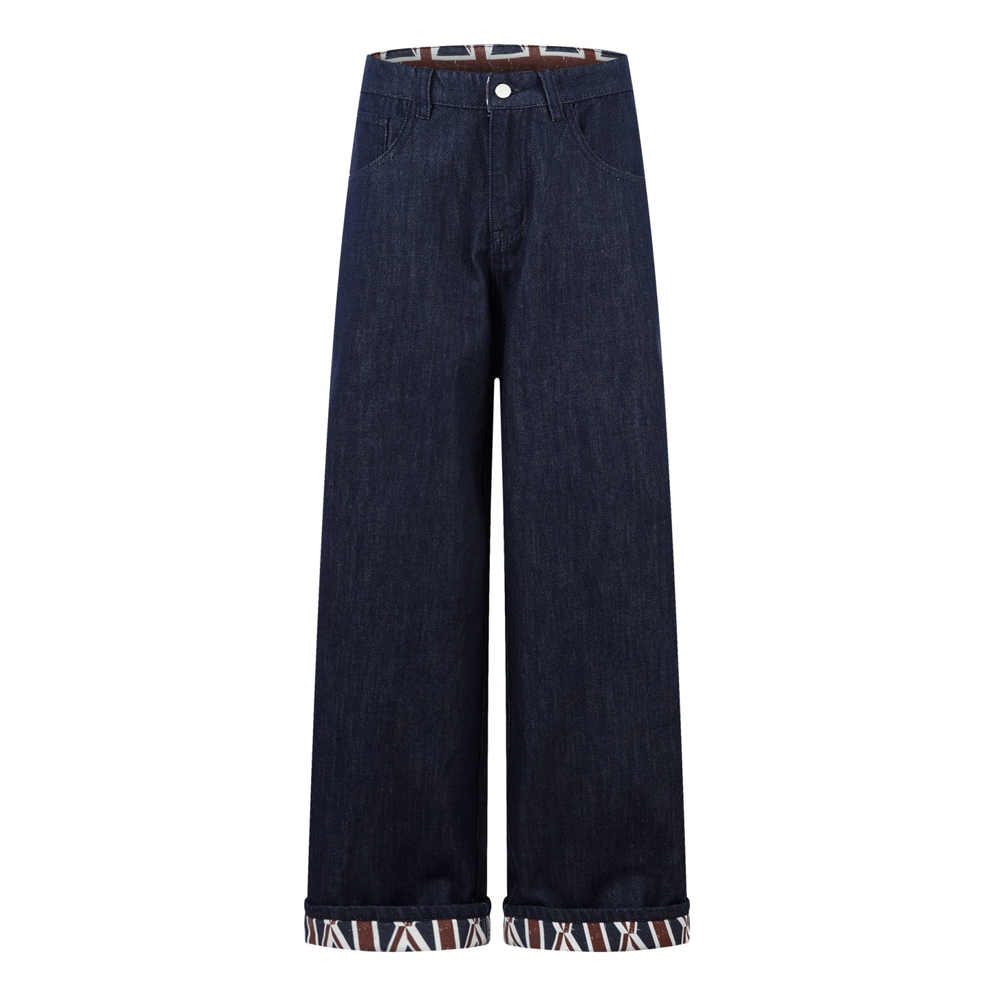 Retro Spliced Streetwear Denim | Y2K Wide Leg Baggy Jeans