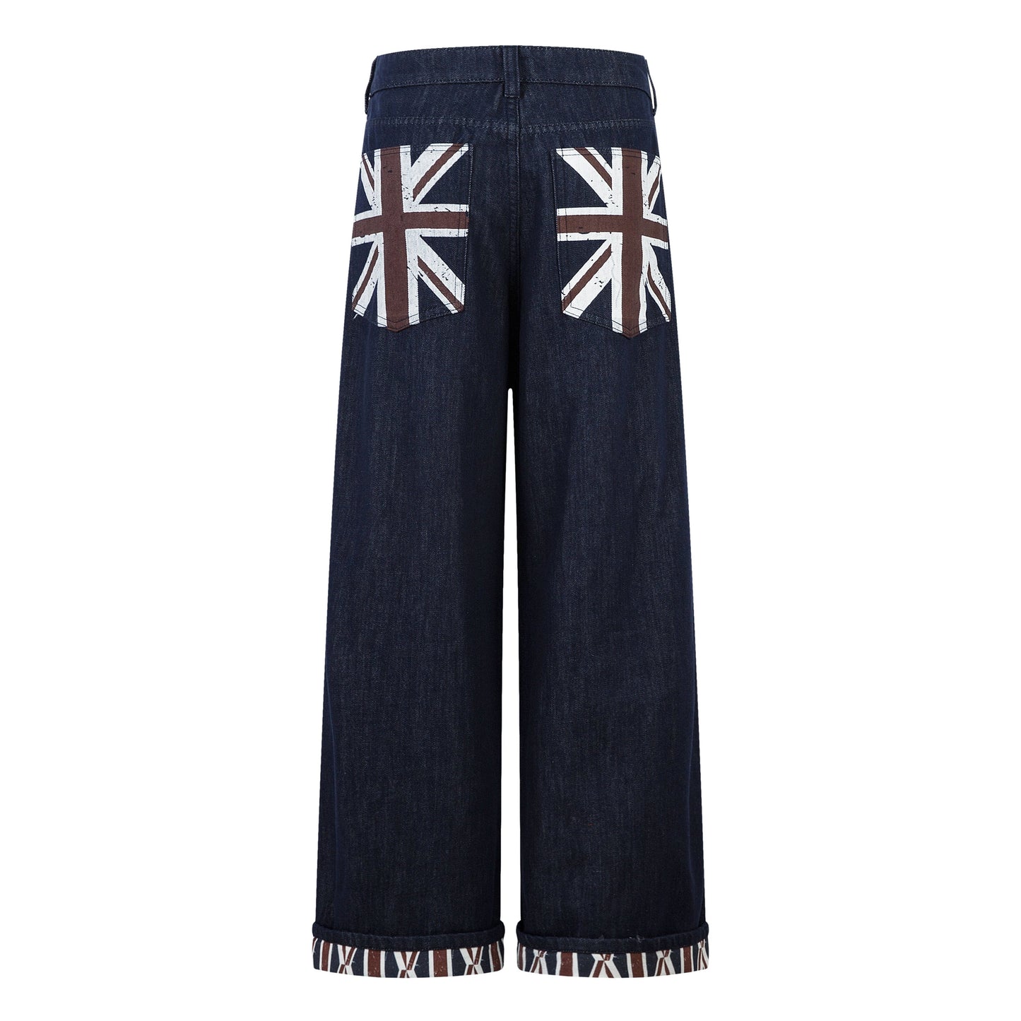 Retro Spliced Streetwear Denim | Y2K Wide Leg Baggy Jeans