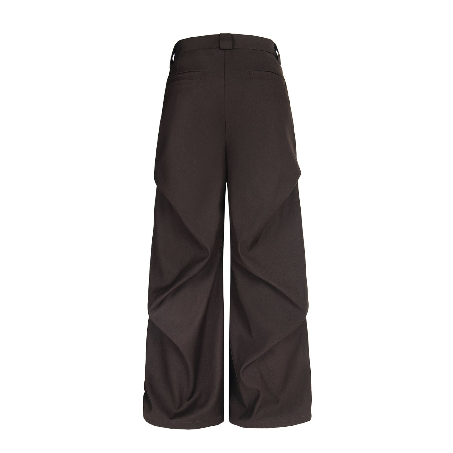 Pleated Casual Trousers | Adjustable Belt Streetwear Pants