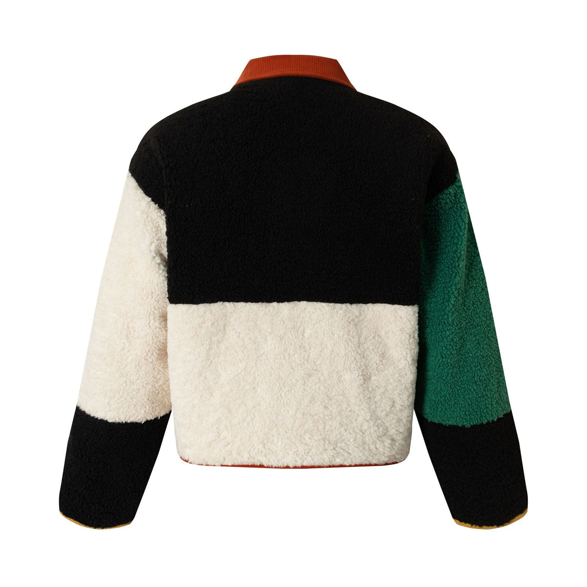 Color Blocking | Panel Fleece Coat - OMYGOODS