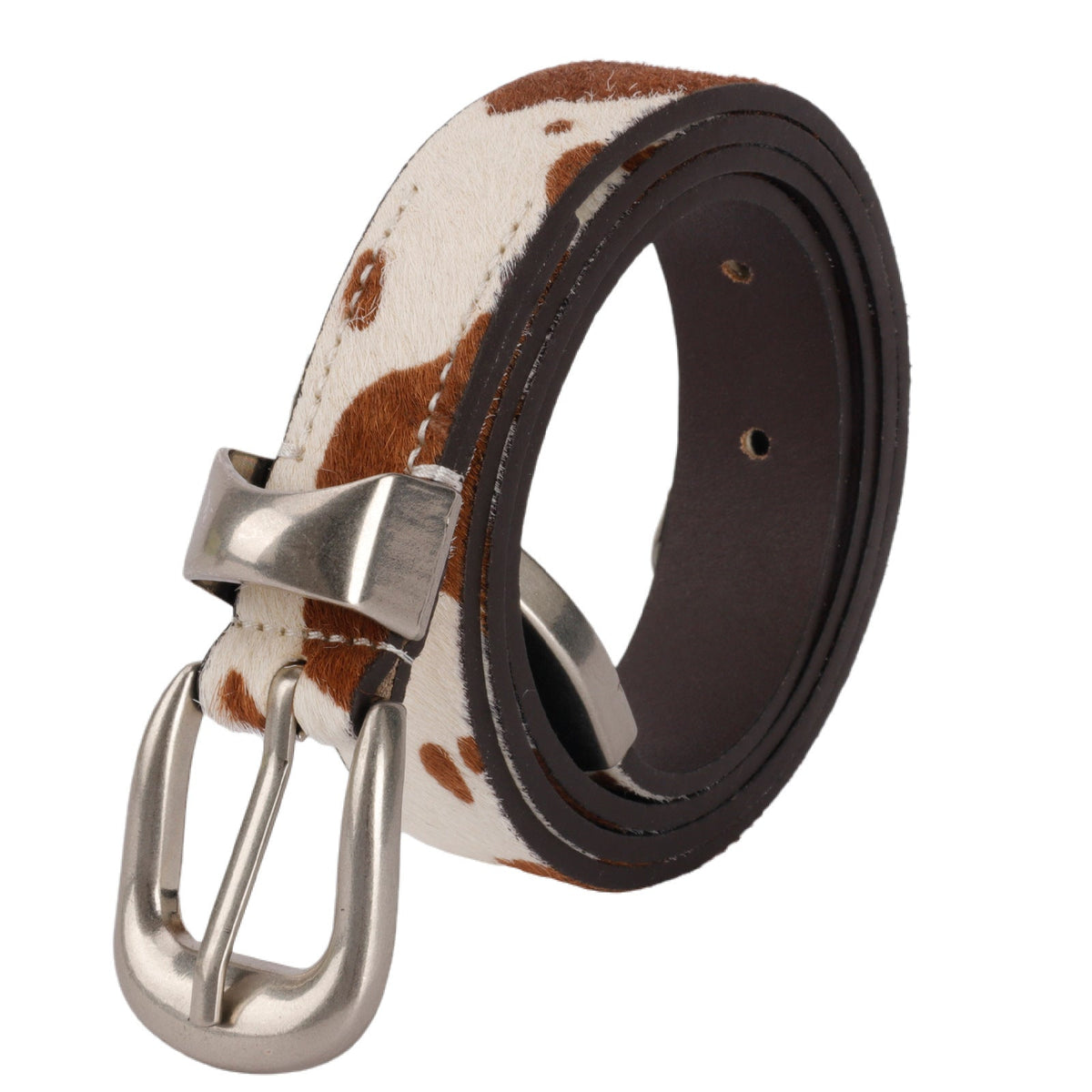Cow Print Hair | PU Leather Belt - OMYGOODS