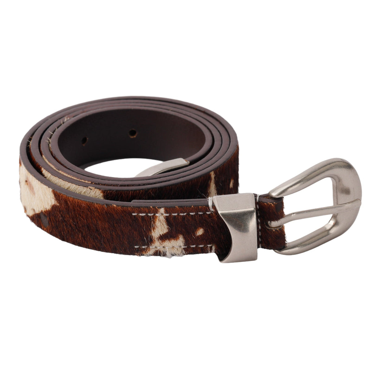 Cow Print Hair | PU Leather Belt - OMYGOODS