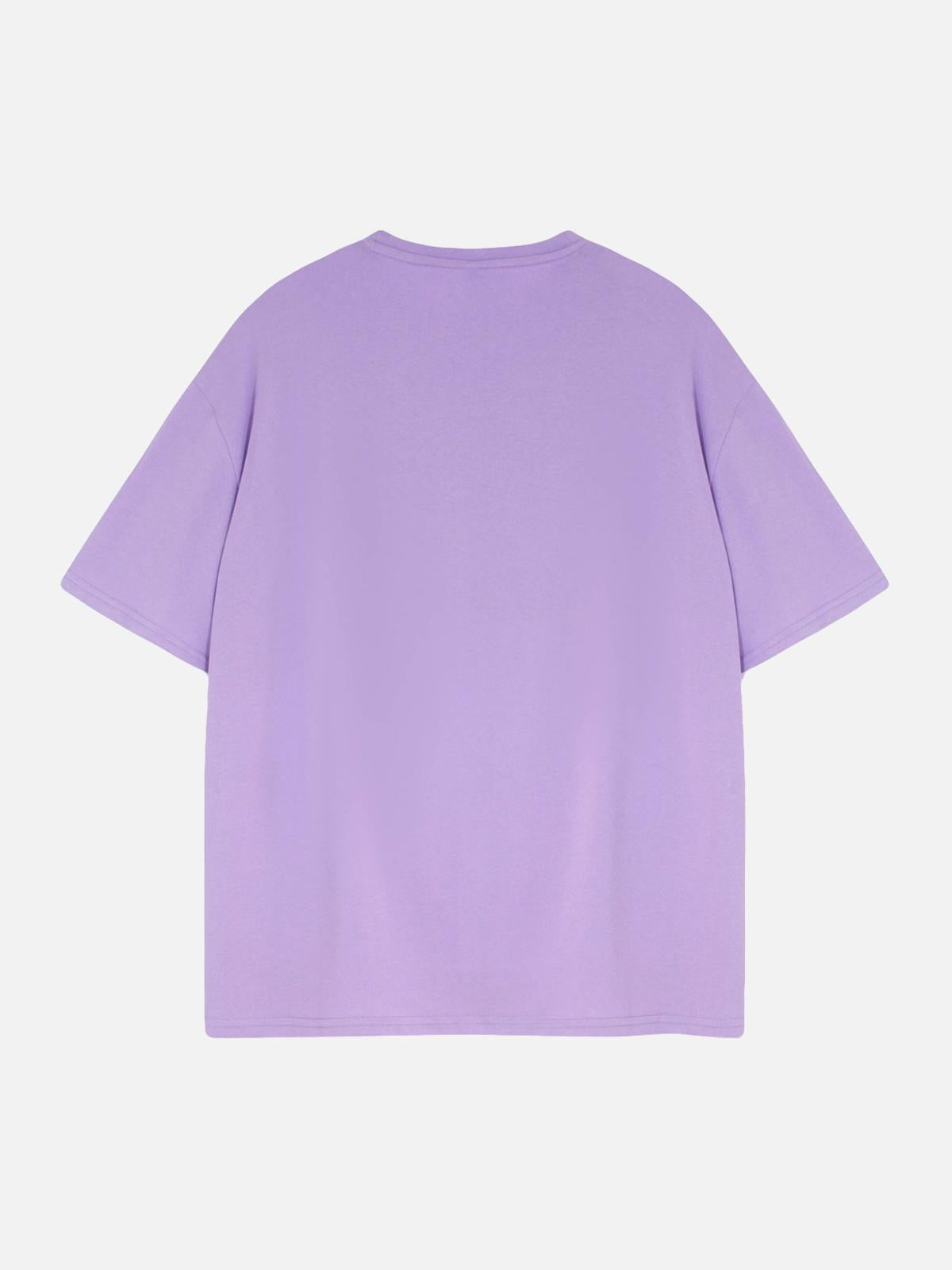 Omygoods Creative Alphabet Printed T-Shirt
