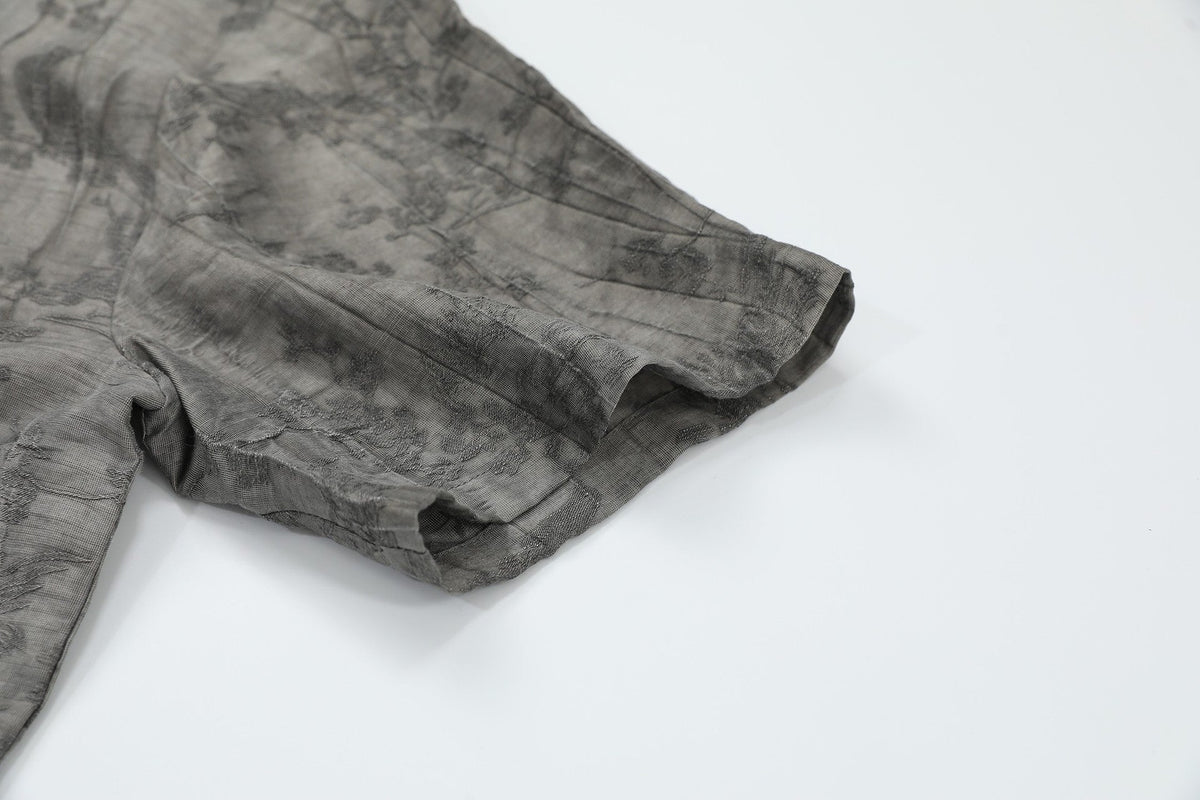 Crinkled Texture | Oversized T-Shirt - OMYGOODS
