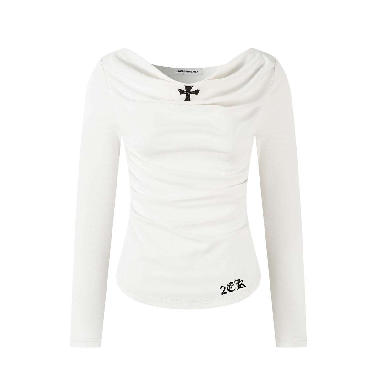 Cross Drape | One Shoulder Ruched Tee - OMYGOODS