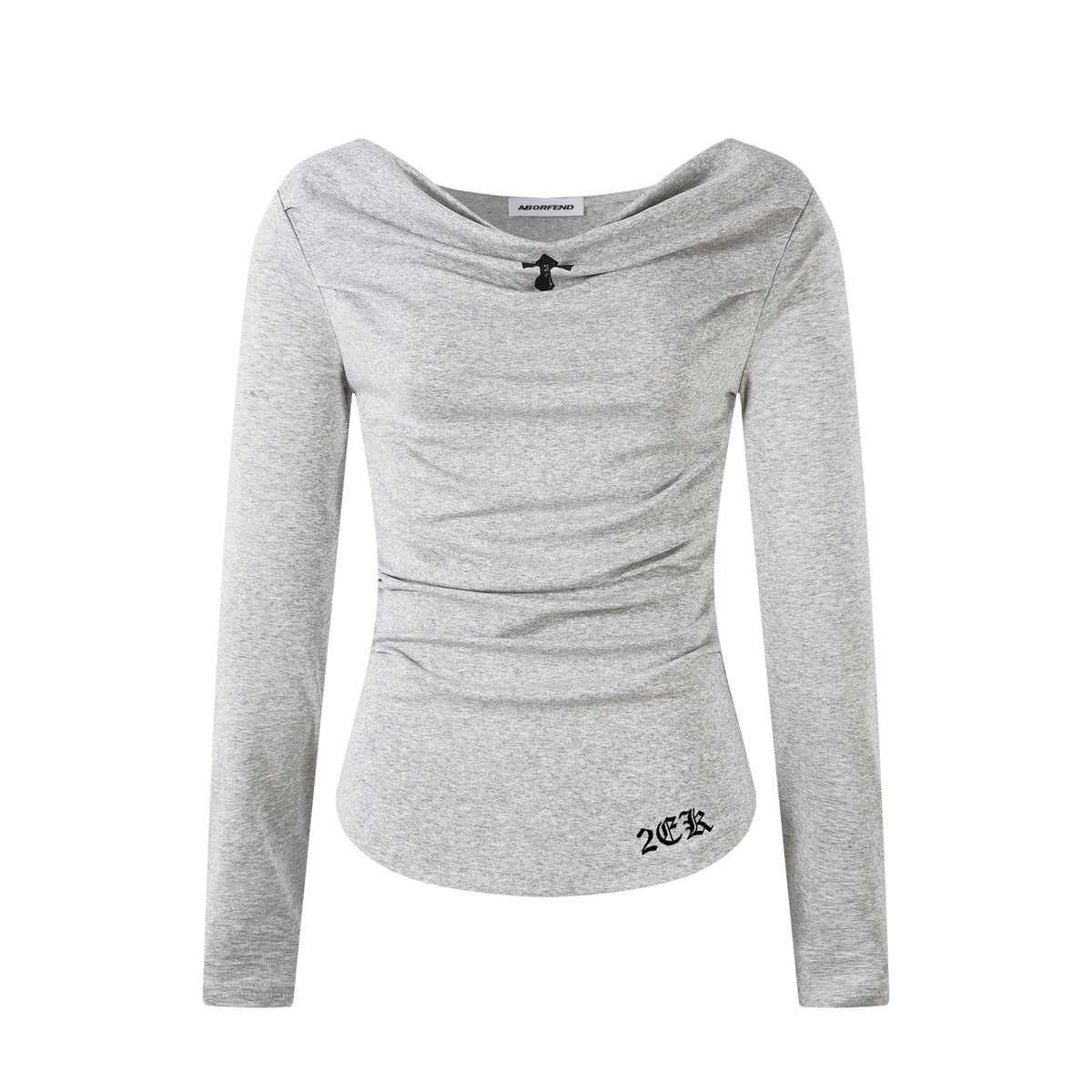 Cross Drape | One Shoulder Ruched Tee - OMYGOODS