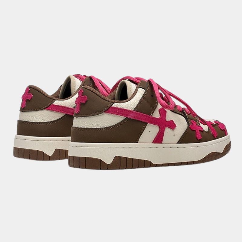 Cross | Red and Brown Sneakers - OMYGOODS