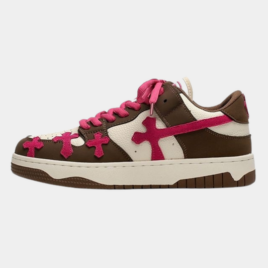 Cross | Red and Brown Sneakers - OMYGOODS