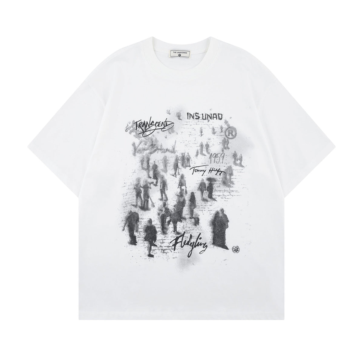 Crowd Print | Graffiti T-Shirt - OMYGOODS