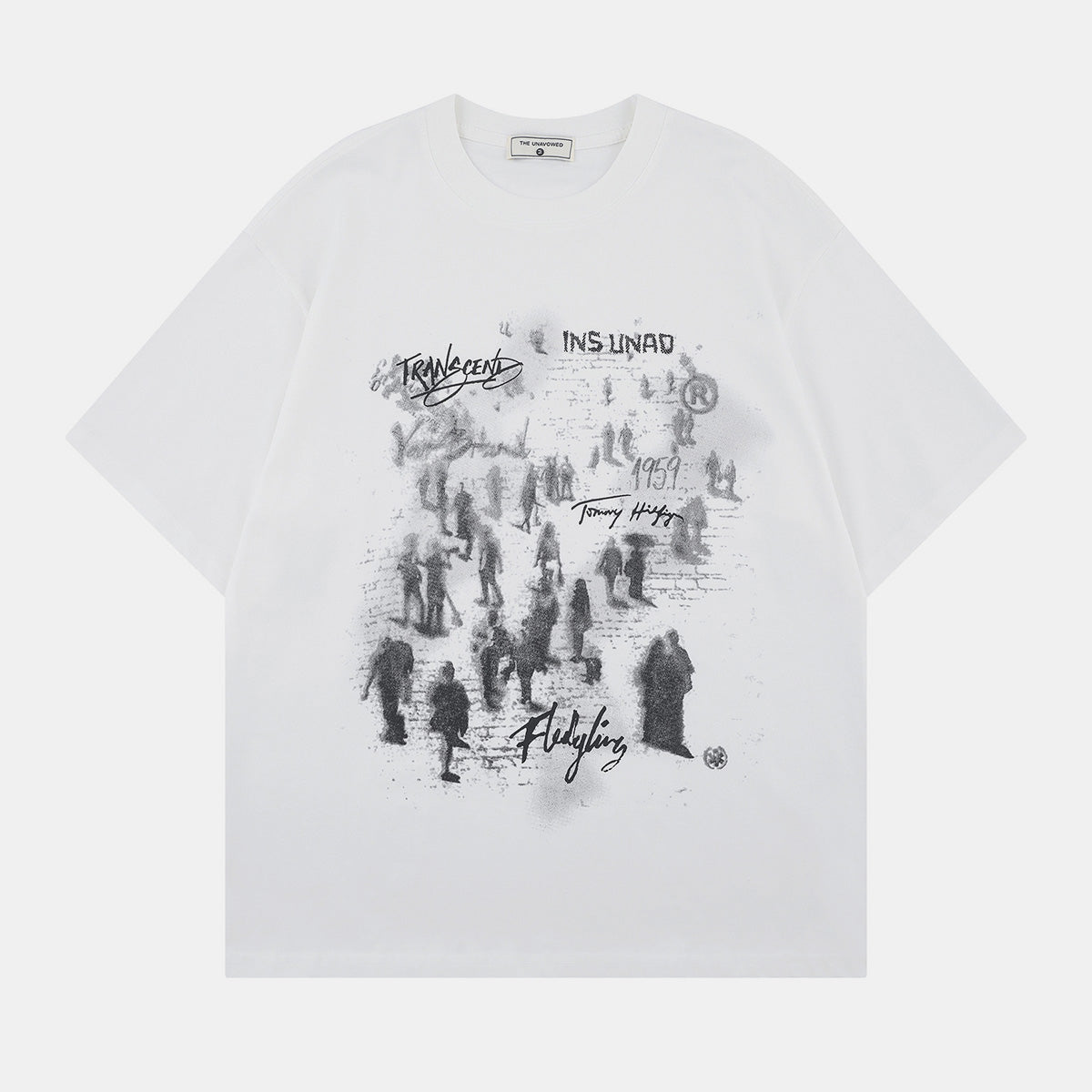Crowd Print | Graffiti T-Shirt - OMYGOODS