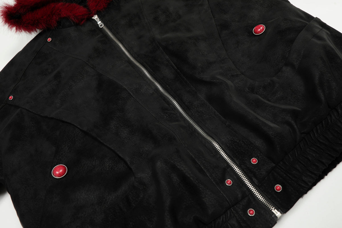 Dark Contrast | Hooded Winter Jacket - OMYGOODS