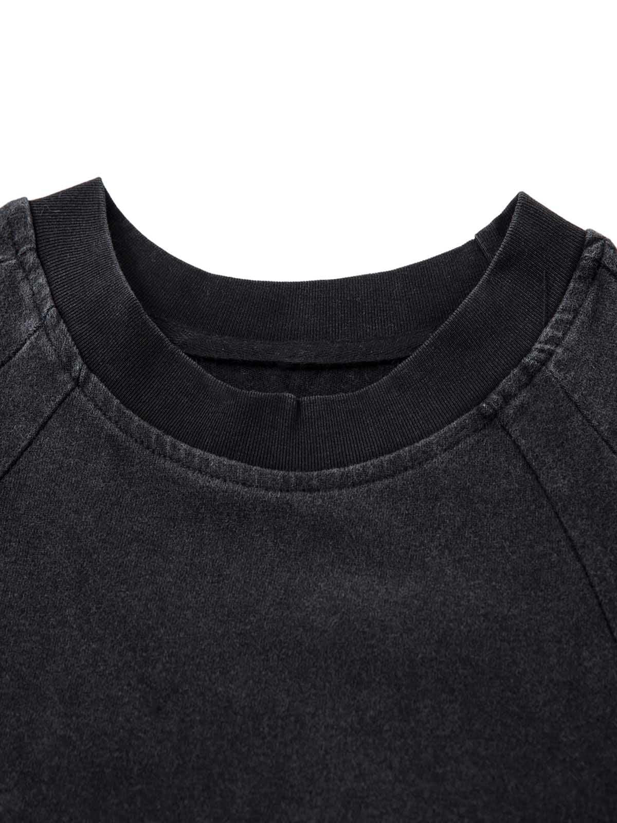 Omygoods Deconstruction Split Embroidered T-Shirt