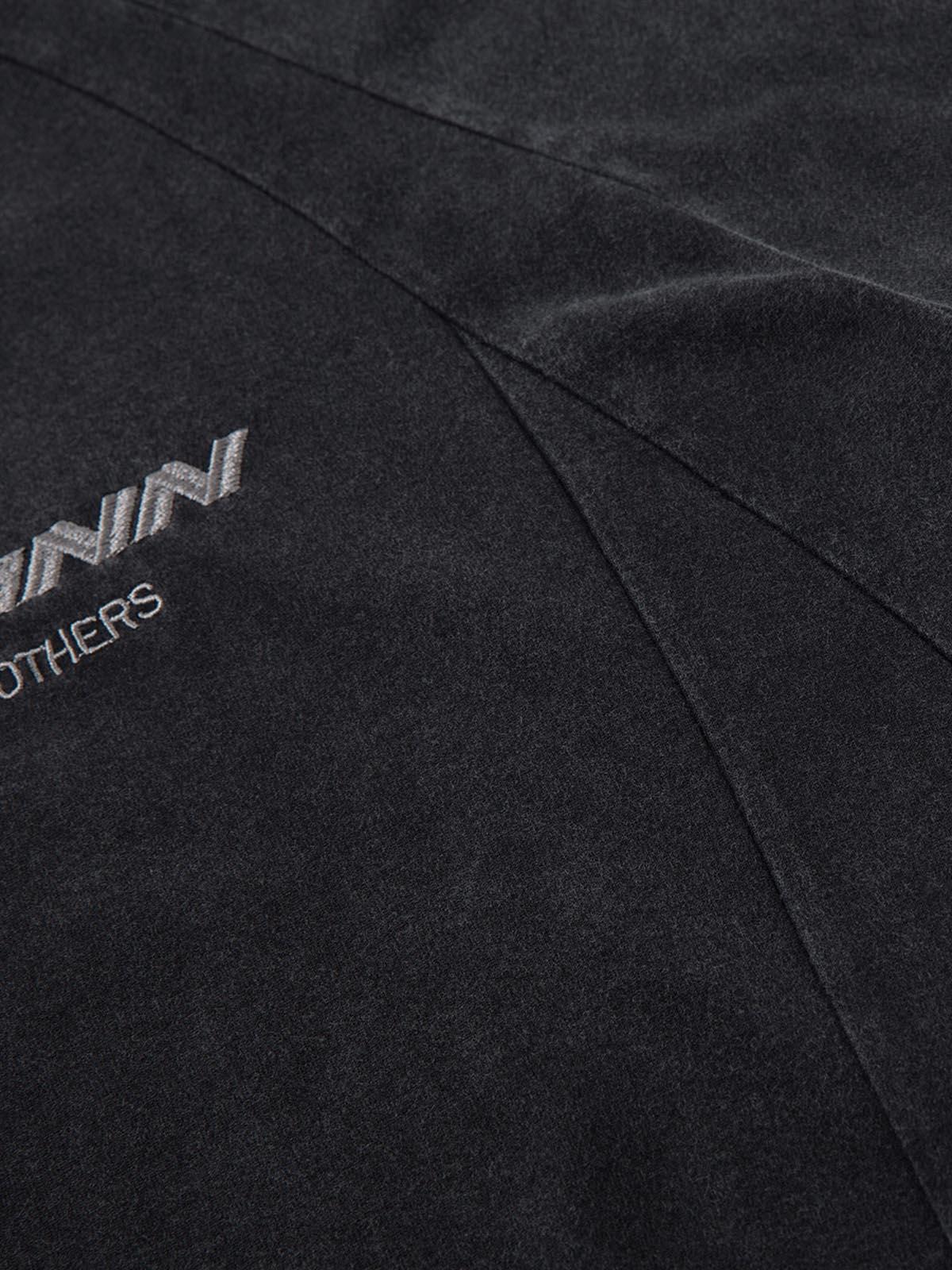 Omygoods Deconstruction Split Embroidered T-Shirt