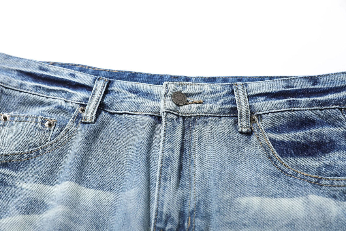 Denim Ripped | Washed flares Jeans - OMYGOODS