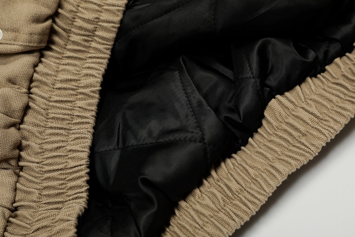 Denim Textured | Fur Streetwear Jacket - OMYGOODS