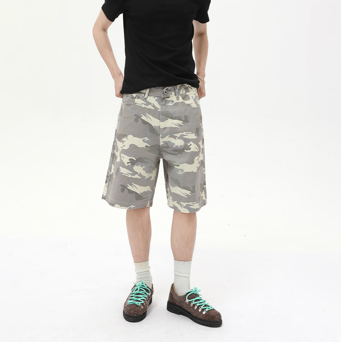 Desert Camo Utility Shorts - Perfect for Adventure and Comfort - OMYGOODS