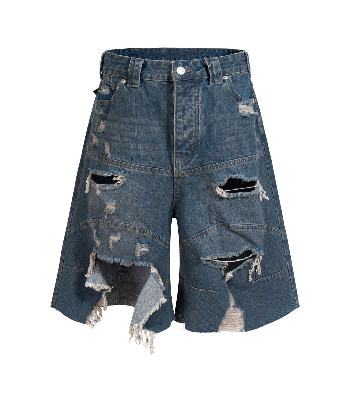 DESTROYED BIKER SHORTS