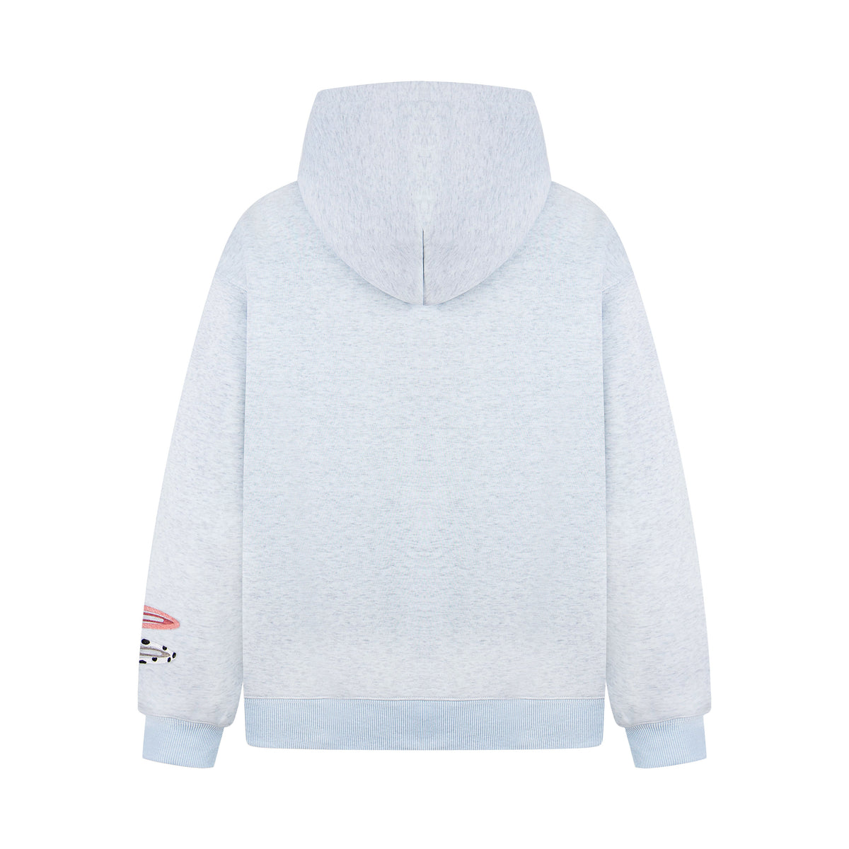 Detachable Hair Clip Decoration Zip Up Hoodie - OMYGOODS
