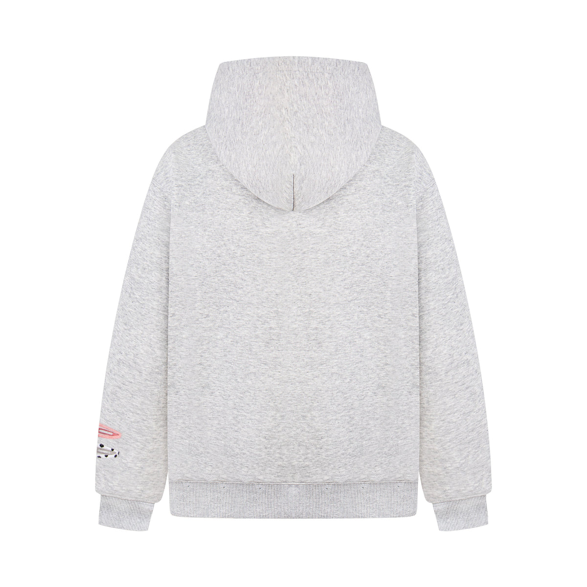 Detachable Hair Clip Decoration Zip Up Hoodie - OMYGOODS