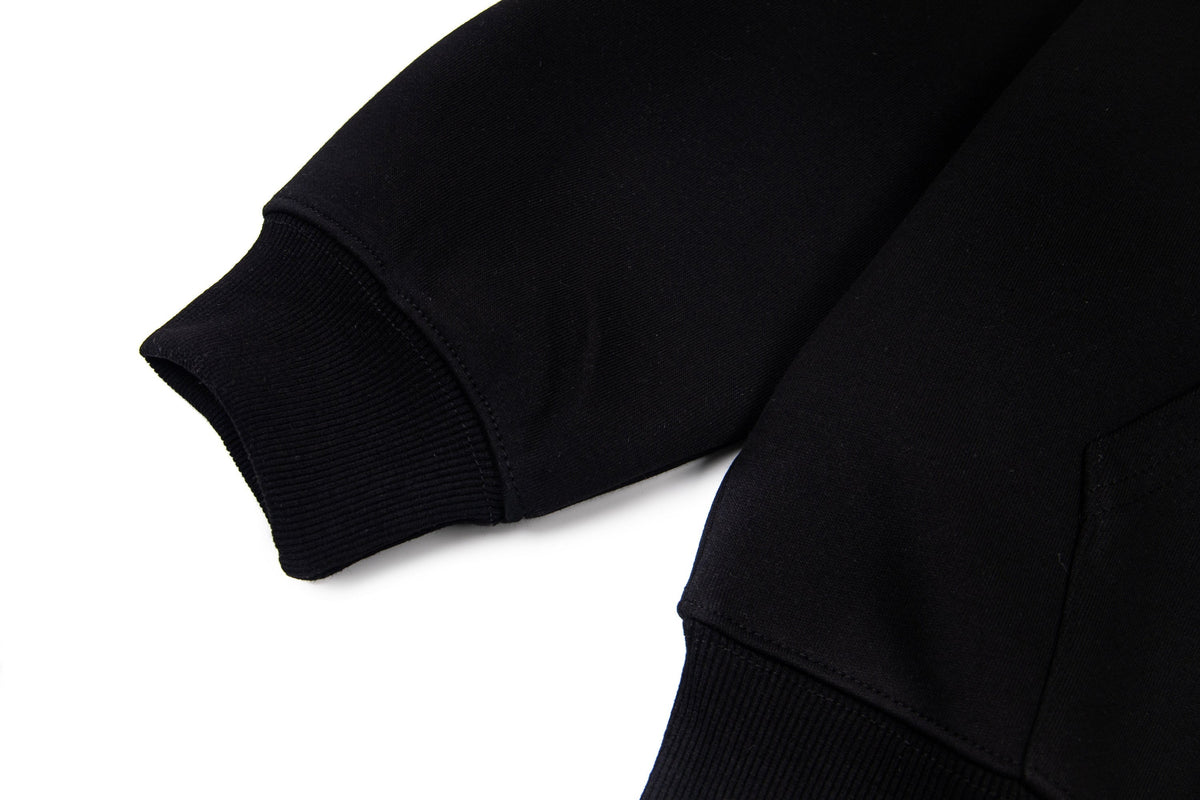 Detachable Hair Clip Decoration Zip Up Hoodie - OMYGOODS