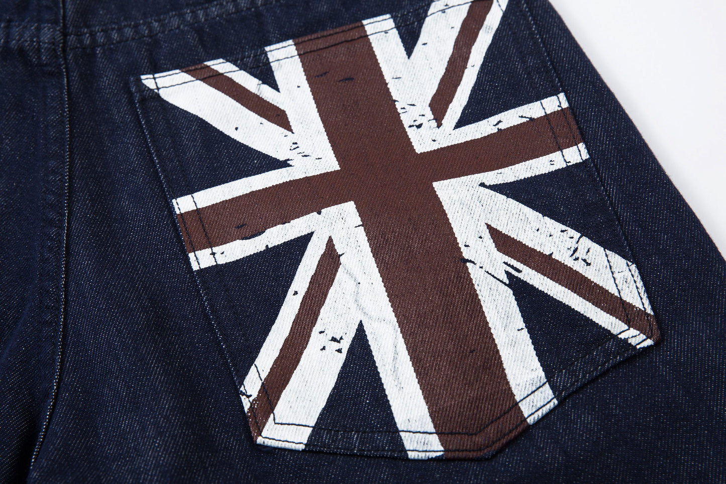 Retro Spliced Streetwear Denim | Y2K Wide Leg Baggy Jeans
